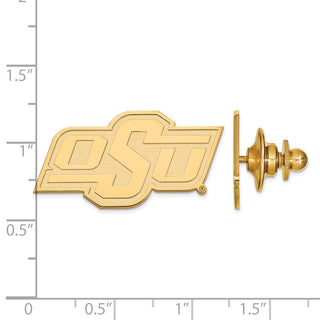 14k Gold LogoArt Oklahoma State University O-S-U Lapel Pin