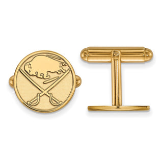 14k Gold NHL LogoArt Buffalo Sabres Cuff Links