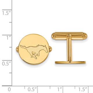 14k Gold LogoArt Southern Methodist University Mustang Cuff Links
