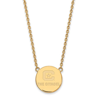 14k Yellow Gold LogoArt The Citadel Large Pendant w/Necklace