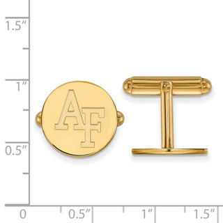 14k Gold LogoArt United States Air Force Academy A-F Cuff Links