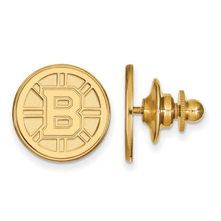 14k Gold NHL LogoArt Boston Bruins Lapel Pin