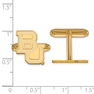 14k Gold LogoArt Baylor University Bears Cuff Links