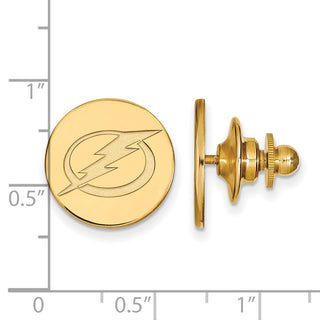 14k Gold NHL LogoArt Tampa Bay Lightning Lapel Pin