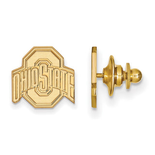 Sterling Silver Gold-plated LogoArt The Ohio State University Lapel Pin