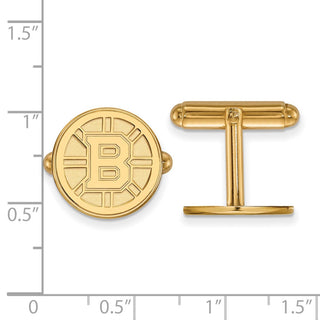 14k Gold NHL LogoArt Boston Bruins Cuff Links