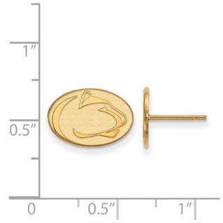 10k Gold LogoArt Penn State University Lion Extra Small Post Earrings