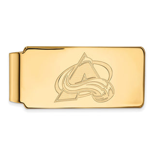 10k Gold NHL LogoArt Colorado Avalanche Money Clip