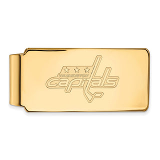 10k Gold NHL LogoArt Washington Capitals Money Clip