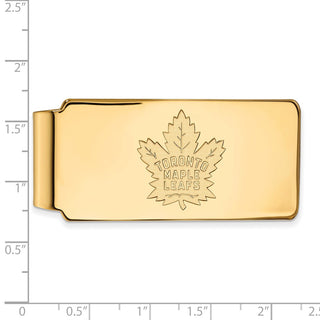 10k Gold NHL LogoArt Toronto Maple Leafs Money Clip