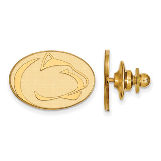 Sterling Silver Gold-plated LogoArt Penn State University Lion Lapel Pin