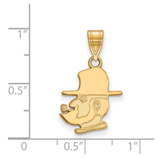 14k Gold LogoArt Appalachian State University Mountaineer Medium Pendant