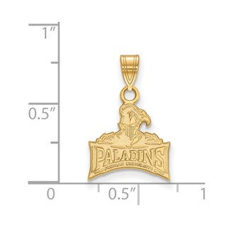 10k Gold LogoArt Furman University Paladins Small Pendant