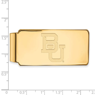 10k Gold LogoArt Baylor University Bears Money Clip