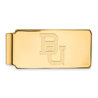 Sterling Silver Gold-plated LogoArt Baylor University Bears Money Clip