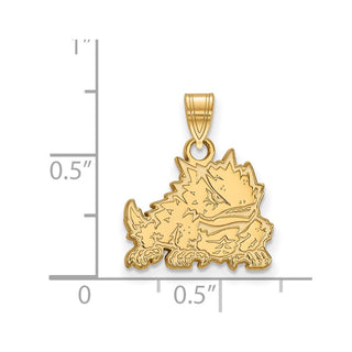 10k Gold LogoArt Texas Christian University Horned Frog Small Pendant 1Y017TCU