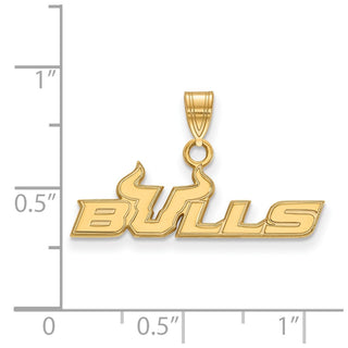 14k Gold LogoArt University of South Florida Bulls Small Pendant