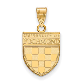 Sterling Silver Gold-plated LogoArt University of Richmond Medium Pendant