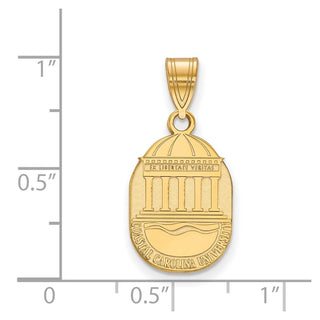 Sterling Silver Gold-plated LogoArt Coastal Carolina University Medium Crest Pendant