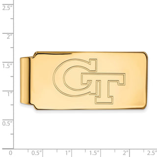 10k Gold LogoArt Georgia Institute of Technology G-T Money Clip