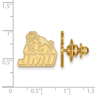 14k Gold LogoArt James Madison University Lapel Pin