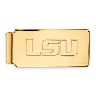 10k Gold LogoArt Louisiana State University L-S-U Money Clip