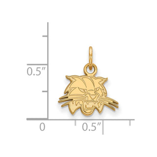 10k Gold LogoArt Ohio University Bobcat Extra Small Pendant