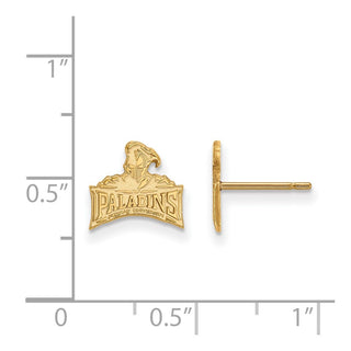 10k Gold LogoArt Furman University Paladins Extra Small Post Earrings
