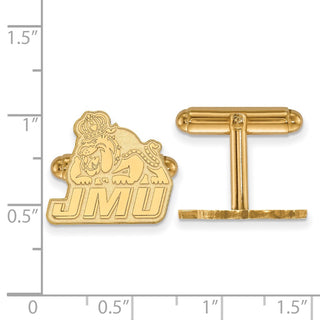 14k Gold LogoArt James Madison University Cuff Links