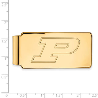 10k Gold LogoArt Purdue University Letter P Money Clip