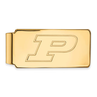 10k Gold LogoArt Purdue University Letter P Money Clip
