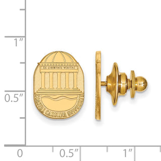 Sterling Silver Gold-plated LogoArt Coastal Carolina University Crest Lapel Pin