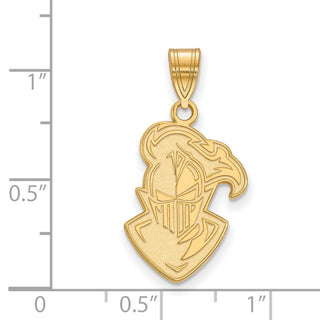 10k Gold LogoArt Furman University Paladin Large Pendant