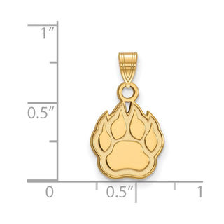 14k Gold LogoArt Northern Illinois University Paw Small Pendant