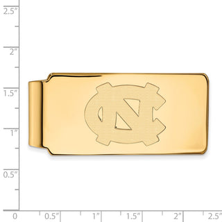 10k Gold LogoArt University of North Carolina N-C Money Clip