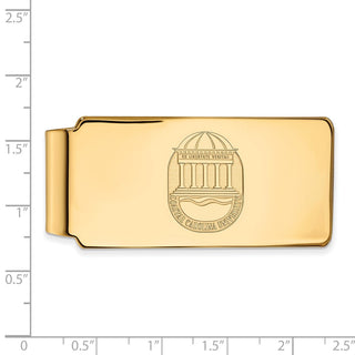 10k Gold LogoArt Coastal Carolina University Crest Money Clip