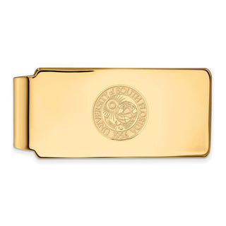 Sterling Silver Gold-plated LogoArt University of South Florida Crest Money Clip