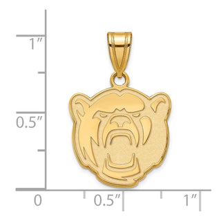 10k Gold LogoArt Baylor University Medium Pendant
