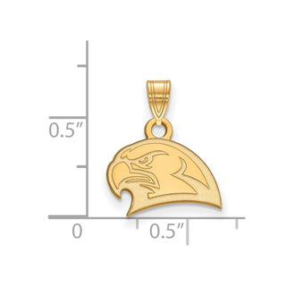 10k Gold LogoArt Miami University Ohio Redhawk Small Pendant