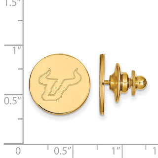 14k Gold LogoArt University of South Florida Bull Lapel Pin