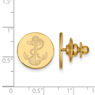 14k Gold LogoArt US Naval Academy Anchor Lapel Pin