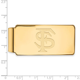 10k Gold LogoArt Florida State University F-S Money Clip