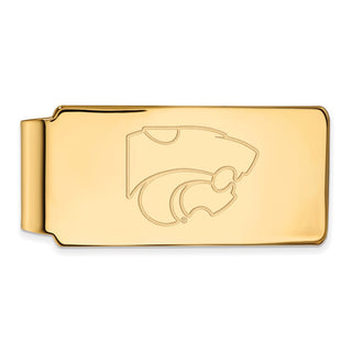 10k Gold LogoArt Kansas State University Wildcat Money Clip