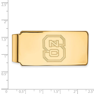 10k Gold LogoArt North Carolina State University N-C-S Money Clip