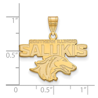 14k Gold LogoArt Southern Illinois University Salukis Medium Pendant
