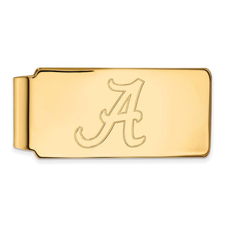 10k Gold LogoArt University of Alabama Money Clip