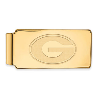 10k Gold LogoArt University of Georgia Letter G Money Clip