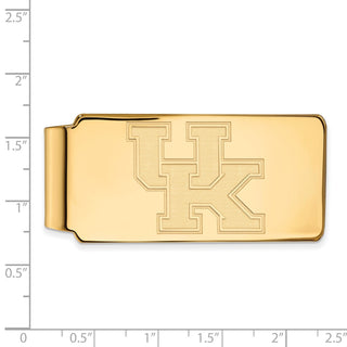 10k Gold LogoArt University of Kentucky U-K Money Clip