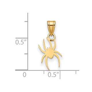 14k Yellow Gold LogoArt University of Richmond Small Spider Pendant