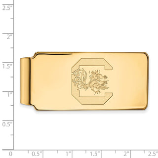 10k Gold LogoArt University of South Carolina Money Clip